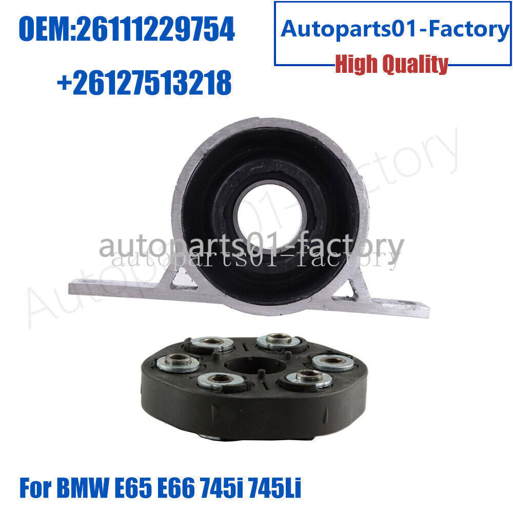 2PCS Driveshaft Flex Disc Center Support Bearing for BMW E65/66 745i 745Li 730