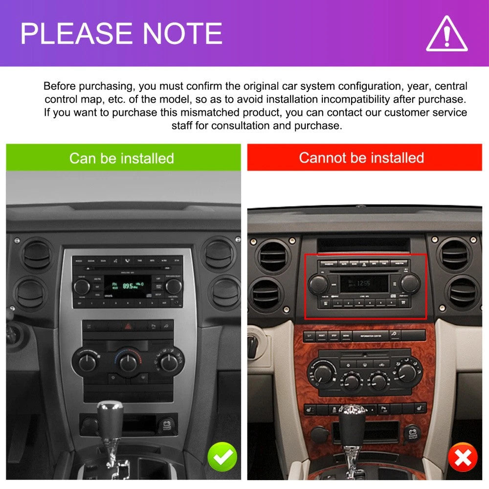 for Jeep Journey 2009-2011 Android Auto Carplay Car Radio Stereo GPS Navi Screen