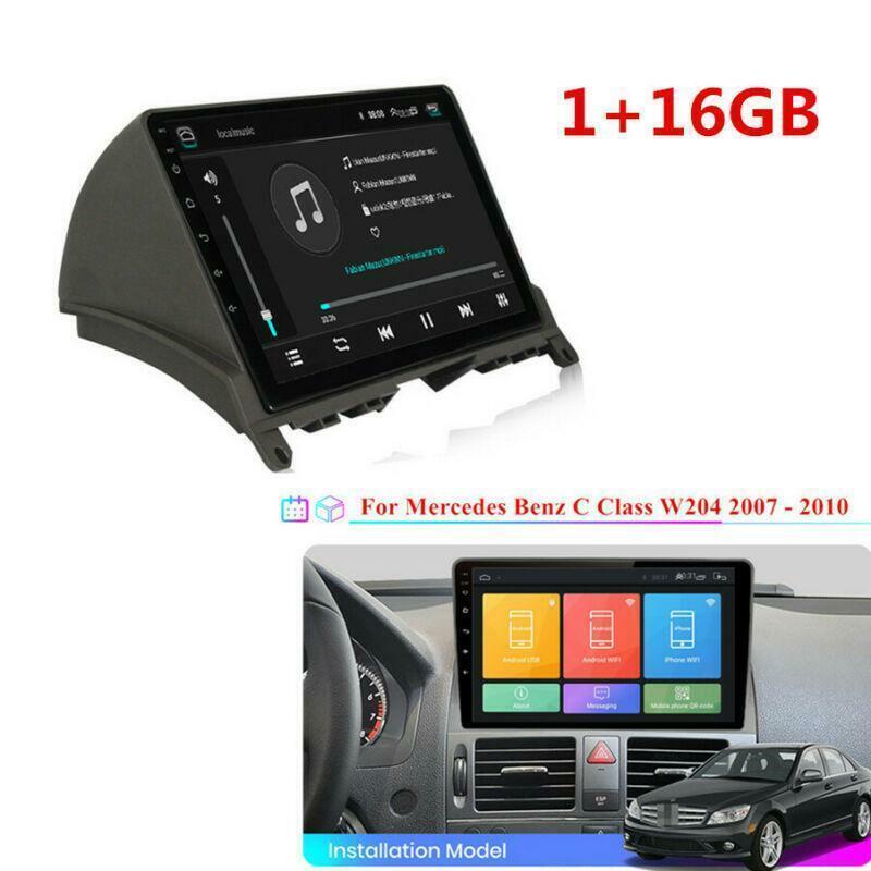 for Mercedes-Benz C Class W204 2007-10 9 Android GPS Video Radio Player Canbus
