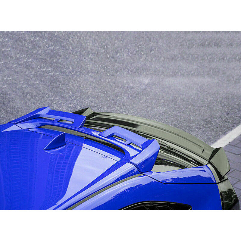 Blue Painted Roof Spoiler Tail Lip Wing Bar for Honda for Civic Hatchback 2016-2021