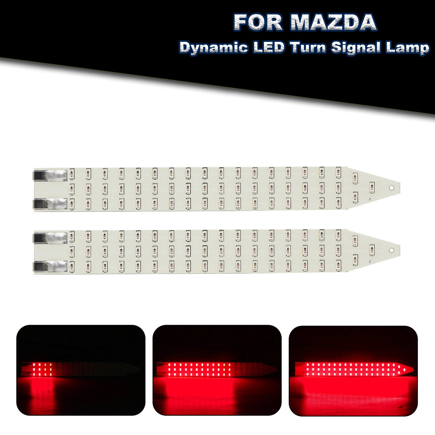 Red LED sequential turn signal lights flashing are applicable to 2016 and previous for Mazda Miata MX-5 ND