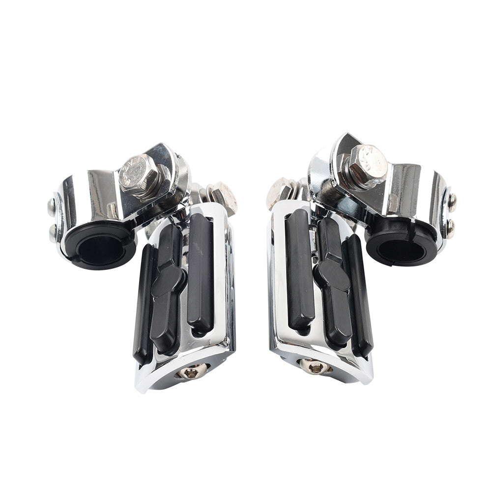 for Harley Touring Fatboy Motorcycle Highway Foot Pegs Rests 1 1-1/4 Crash Bar