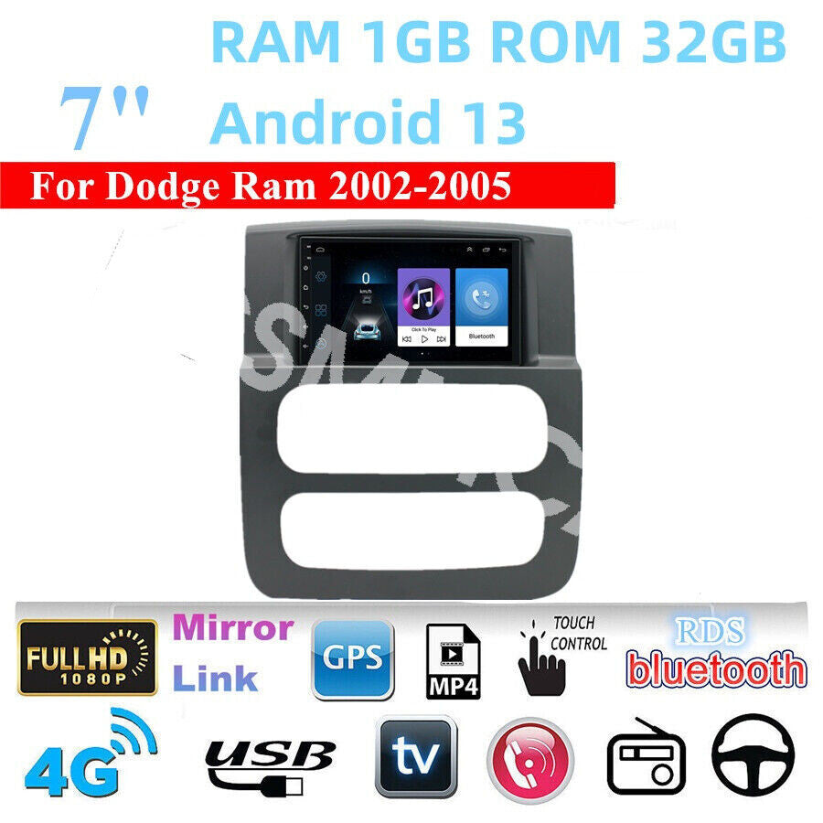 7in Car Radio GPS Navi For Apple Carplay Fit For 2002-2005 for DODGE for Ram Pickup 1500