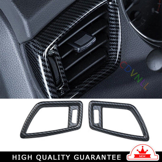 LR AC Air Outlet Vent Cover Trim for Nissan Rogue Sport 2017-2021 Carbon Fiber