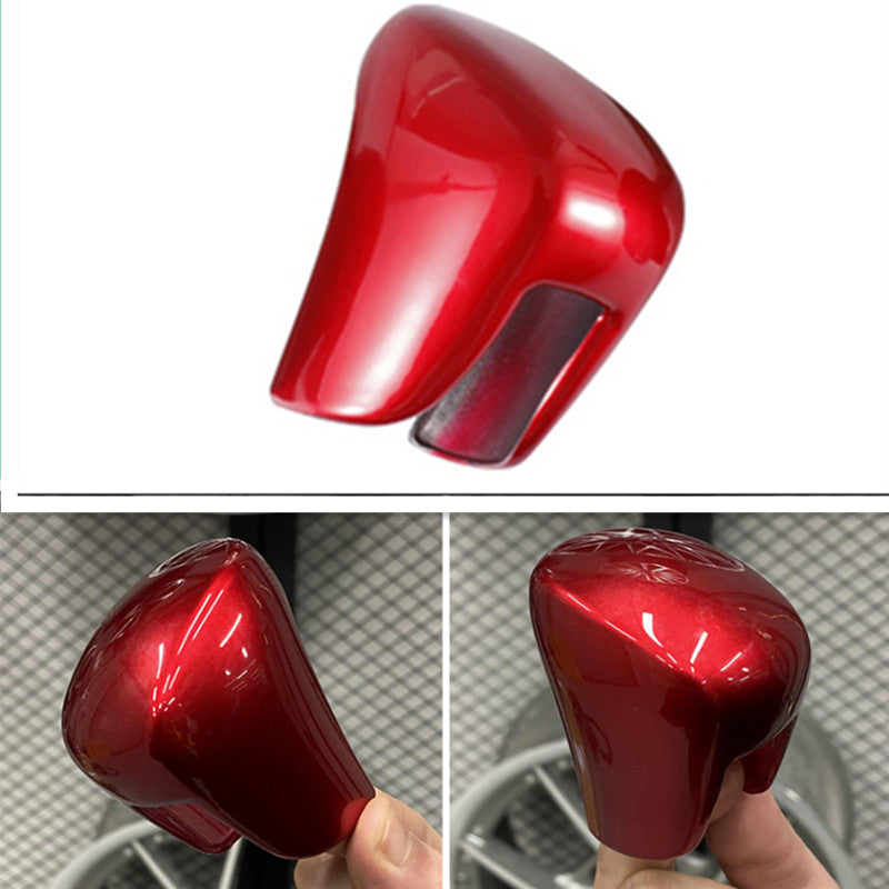 Red Painted Inner Gear Shift Knob Cover Trim Cap ABS for Honda HR-V HRV 2023