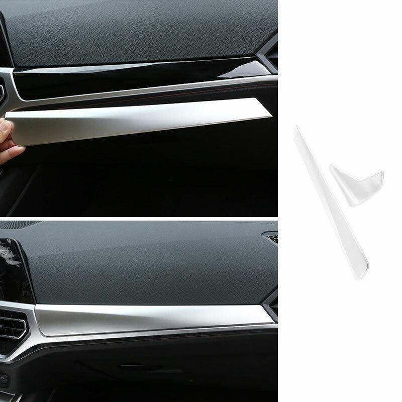 for BMW 3-Series G20 2019-2120 Silver ABS Central Console Dashboard Panel Trim
