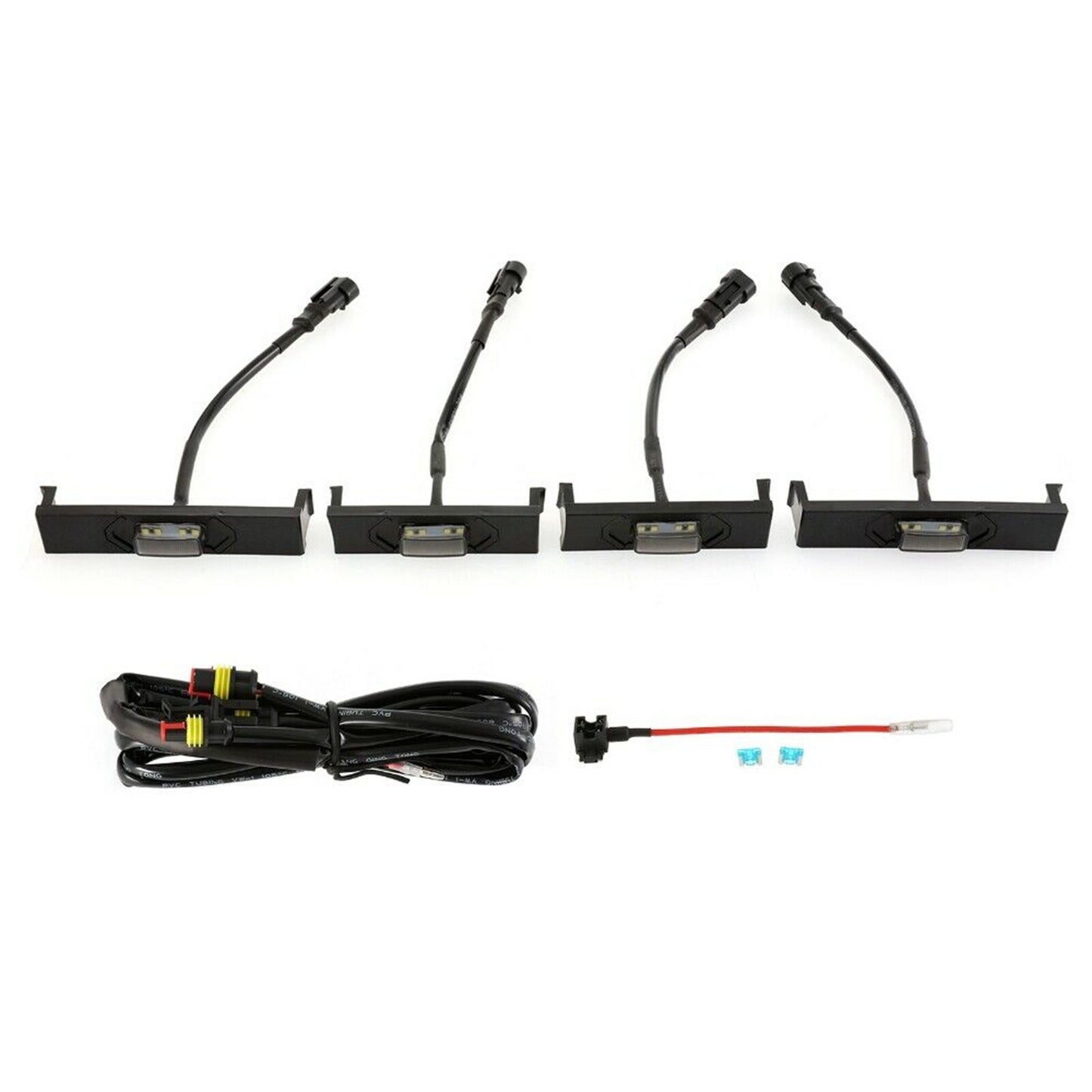Front Hood Grille LED Lights Assy w/Wire for Toyota 4Runner 20-22 Off-Road AT