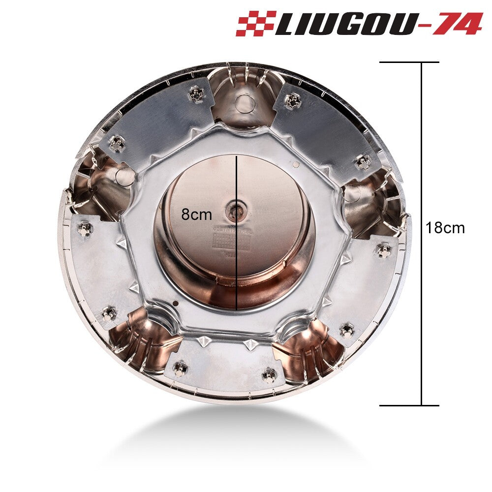 Durable center caps for 1997-2003 for Ford F150 Expedition Chrome 7-inch wheels.