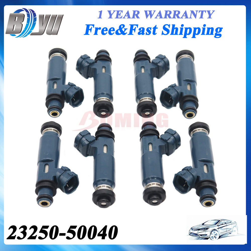 FUEL INJECTORS 23250-50040 For Nozzle 2000-2004 for Toyota Tundra 4.7L V8 8PCS