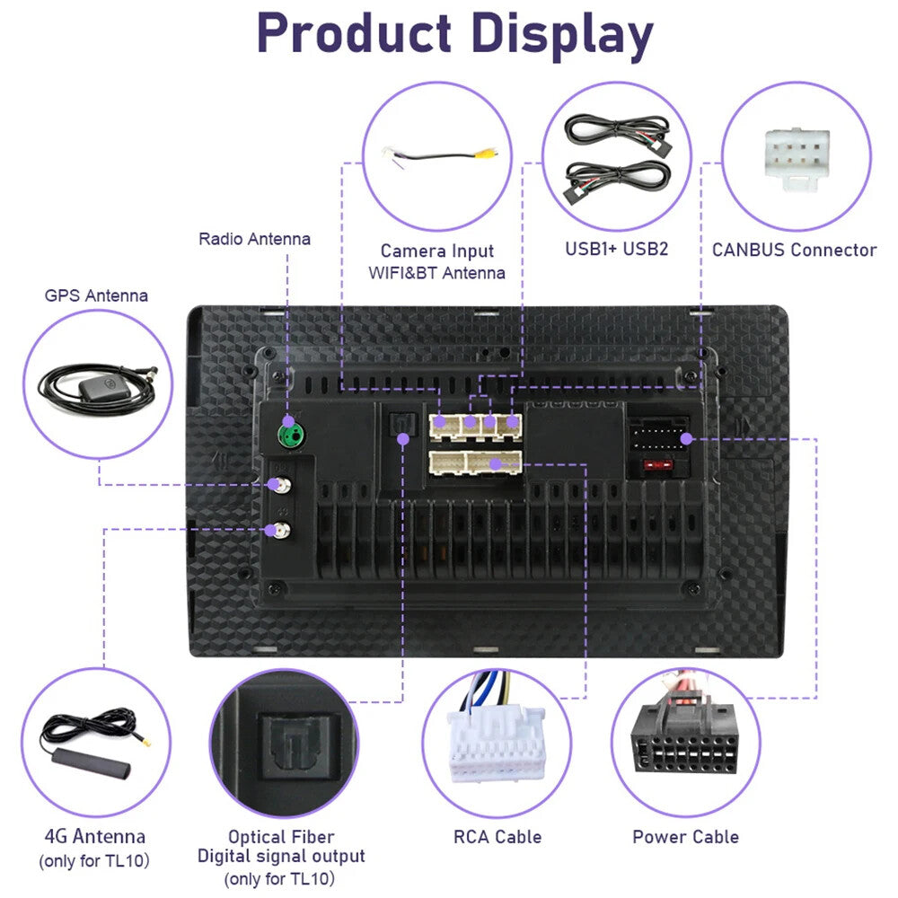 for Hyundai Verna Accent Reina Sedan 2017-2020 Auto Carplay Car Radio GPS Screen