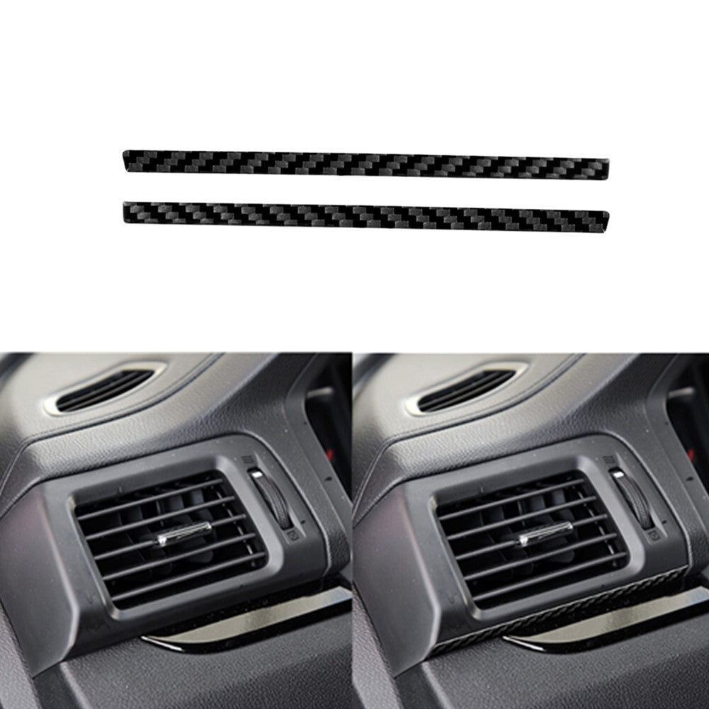 2X Carbon Fiber Front Door Air Vent Below Trim for Honda Ridgeline 2017-2020