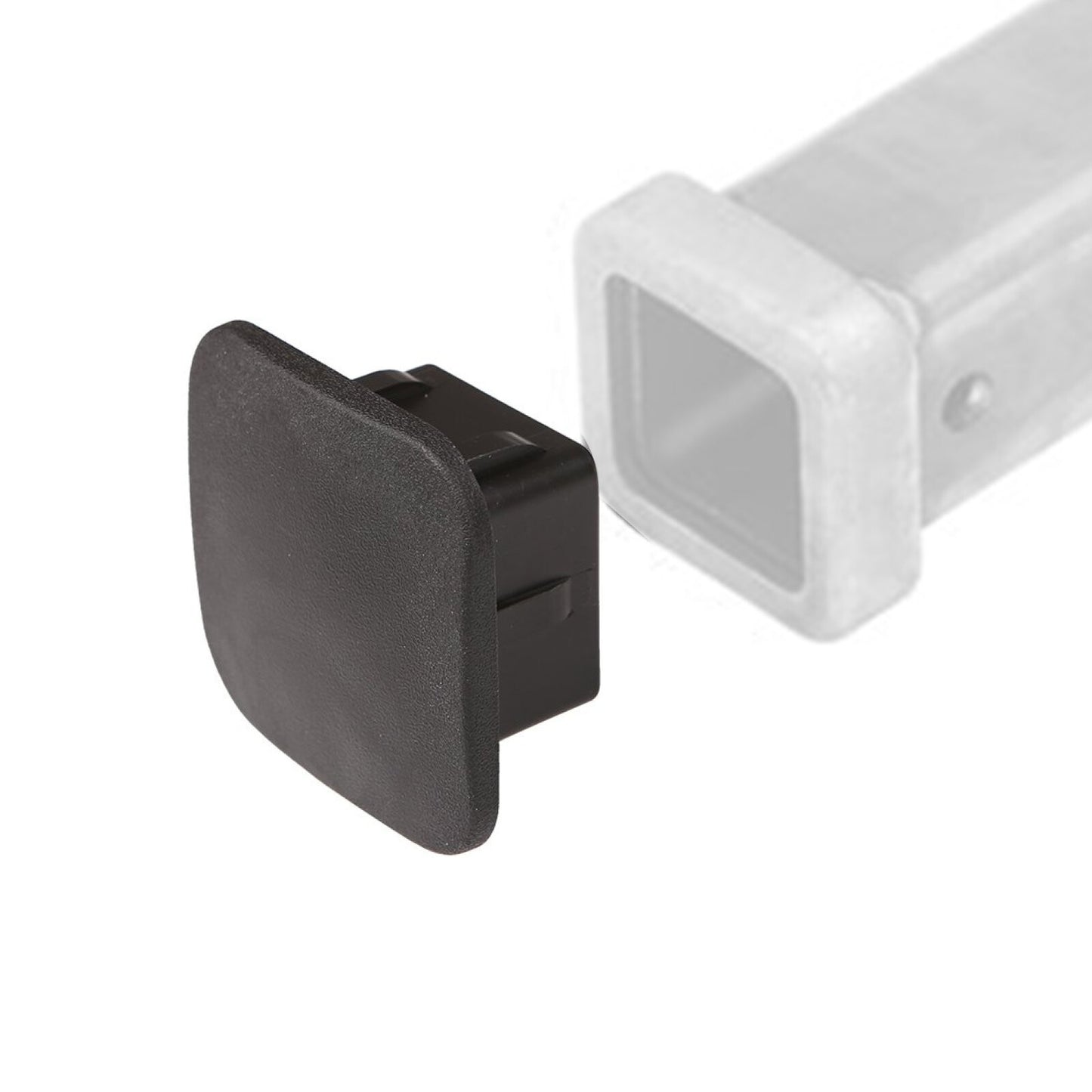 Universal Trailer Hitch Tube Cover Square Opening 2 Heavy Duty Rubber Cap Door