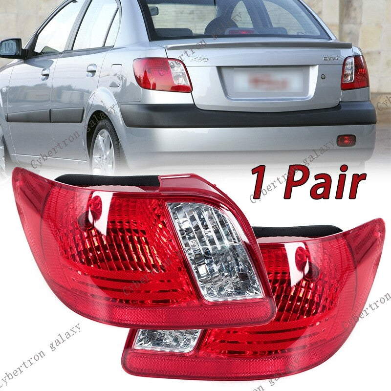 Pair TailLight Rear Brake Lights Assembly for Kia RIO 2006-11 Rio 5 With Light