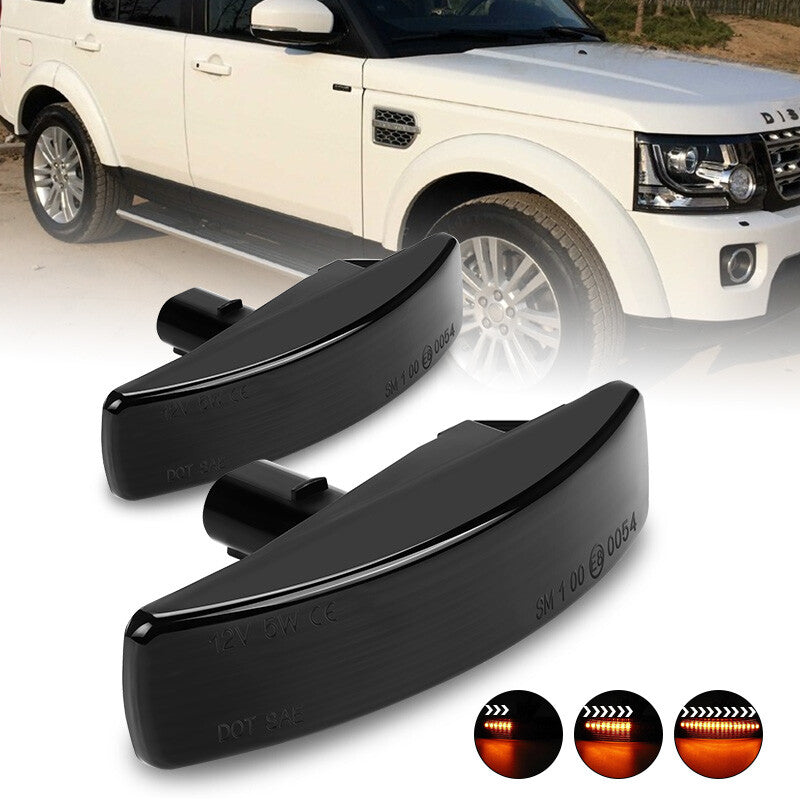 Dynamic LED Side Marker Signal Light Smoke for Range Rover Discovery LR3 LR4 LR2