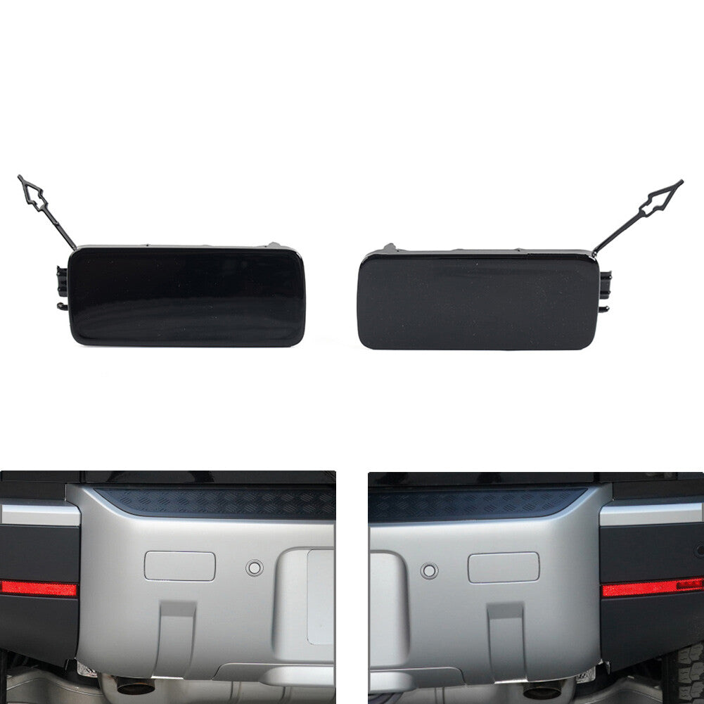 Rear Bumper Trailer Hitch Tow Hook Hole Cover Trim for Land Rover for Defender 90