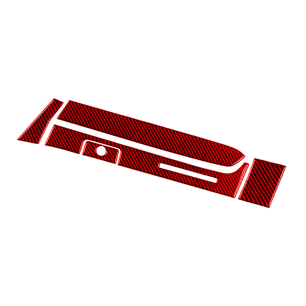 5x Red Carbon Fiber Glove Box Decoration Cover Trim for Toyota Tacoma 2016-2021