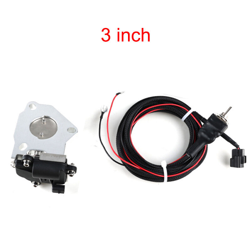 3 / 3inch Electric Exhaust Valve Control Motor Kit with Manual Switch Stainless