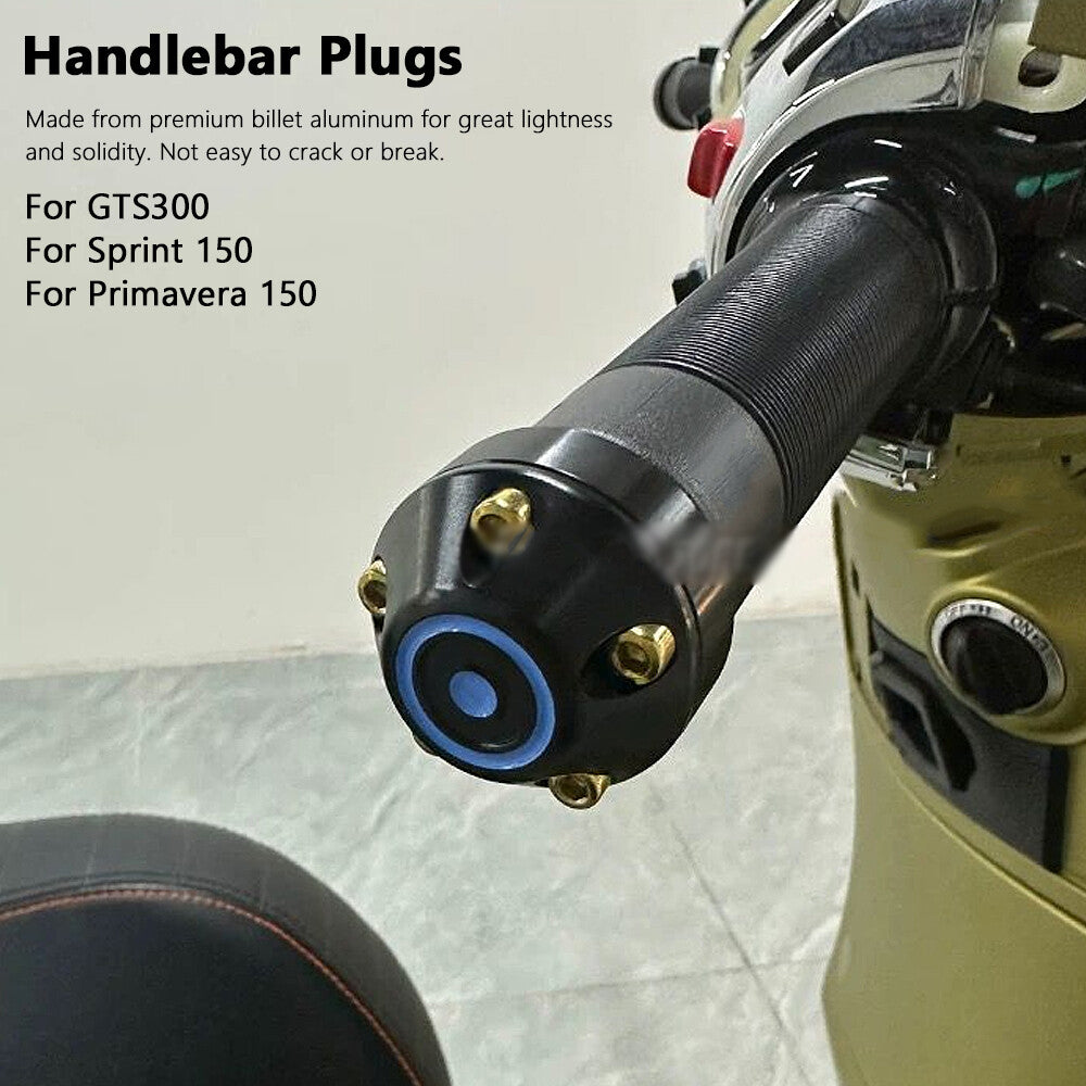 Handlebar End Plugs For Vespa GTS 300 Primavera 150 3 Color Handle Bar End Cap