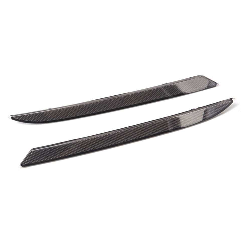 2-pack Black Smoked Lens Rear Bumper Reflector Lenses For- for Ford for Mustang 2018-22
