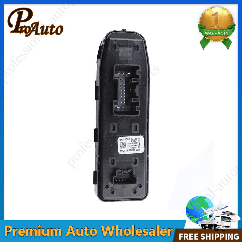 Front Driver Side Master Door Window Switch For 21-23 for Chevy Tahoe Suburban for Yukon