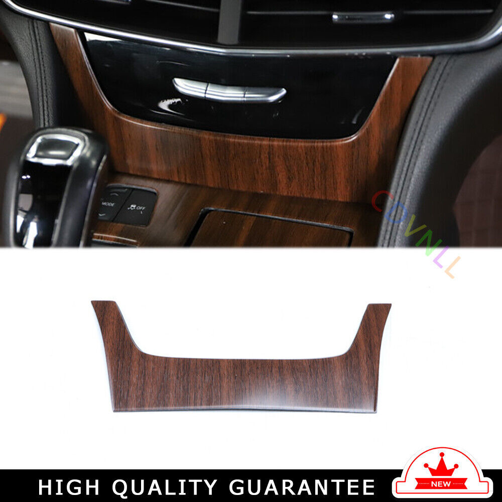 Car Inner U-shape Center Console Frame Fit for Cadillac CT6 2016-2020 Wood Grain