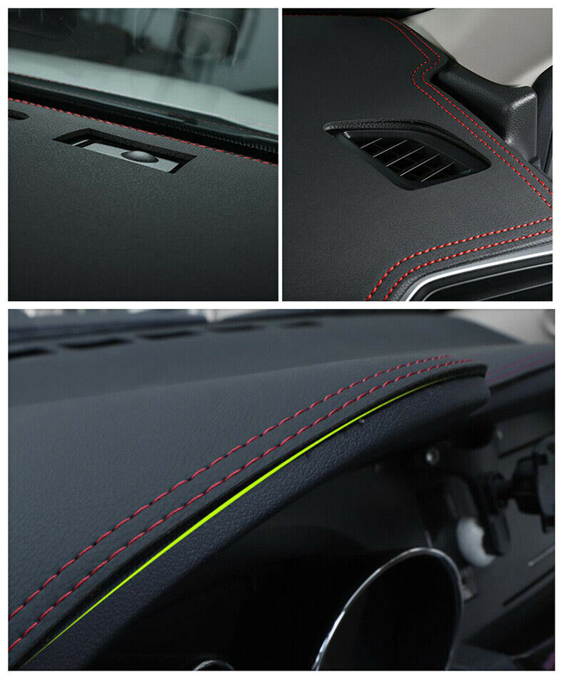 for Hyundai Santa Fe 2019-2022 Leather Dashboard Dash Trim Dashmat Pad Carpet1