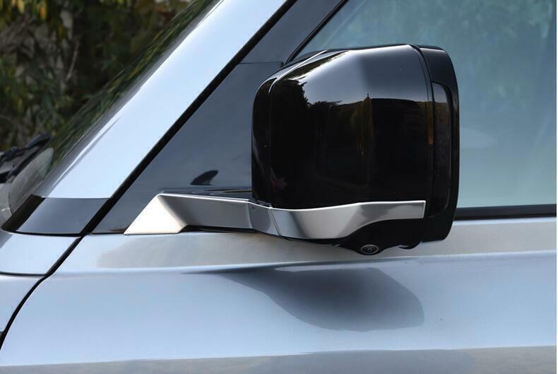 for Land Rover for Defender 20-2025 Silver Steel Rear View Mirror Anti-Scratch Strip