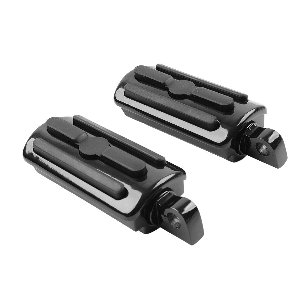 Motorcycle 10MM Highway Foot Pegs Footrest for Harley Touring Softail Black