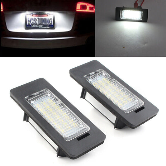 No Error 24-SMD LED License Plate Light for Audi for A4 for A6 C7 Q5 RS5 TTRS