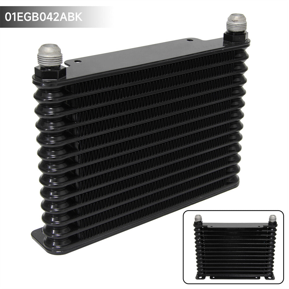 32MM AN10 13 Row Aluminum Engine Transmission Oil Cooler 226MM Racing Cooler BK