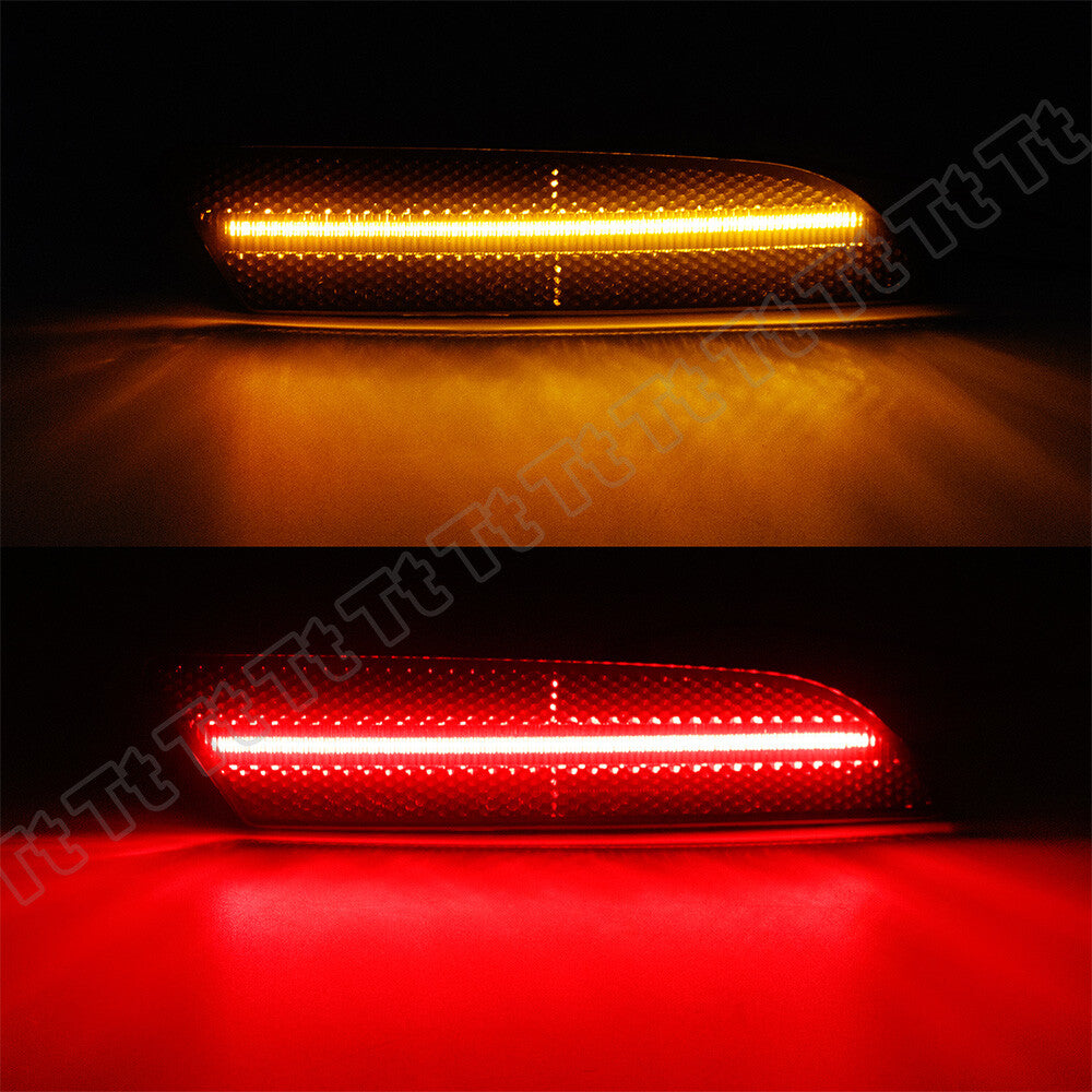 Smoked lens LED front and rear side marker lights for 2004-2008 for Chrysler Crossfire