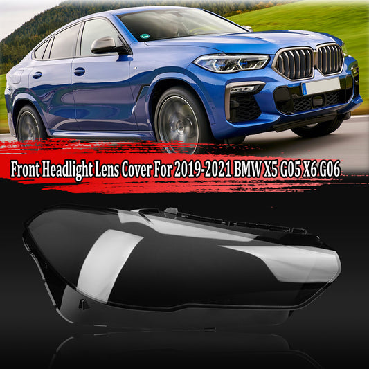 For 2019-2021 for BMW for X5 X6 G05 G06 Front Right Headlight Lens Cover Shell Clear