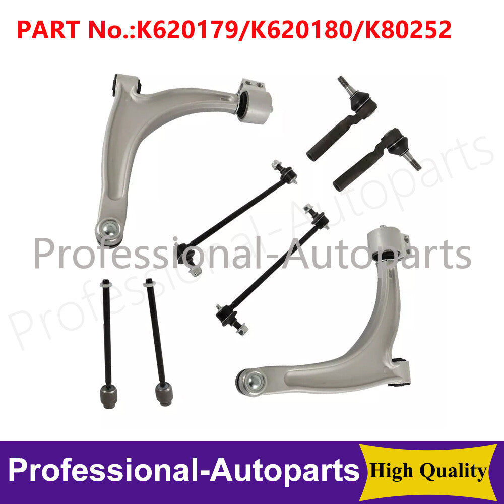 8PCS Front Tie Rods Sway Bar Links Control Arm KitFor for Chevrolet Malibu 2004-2012