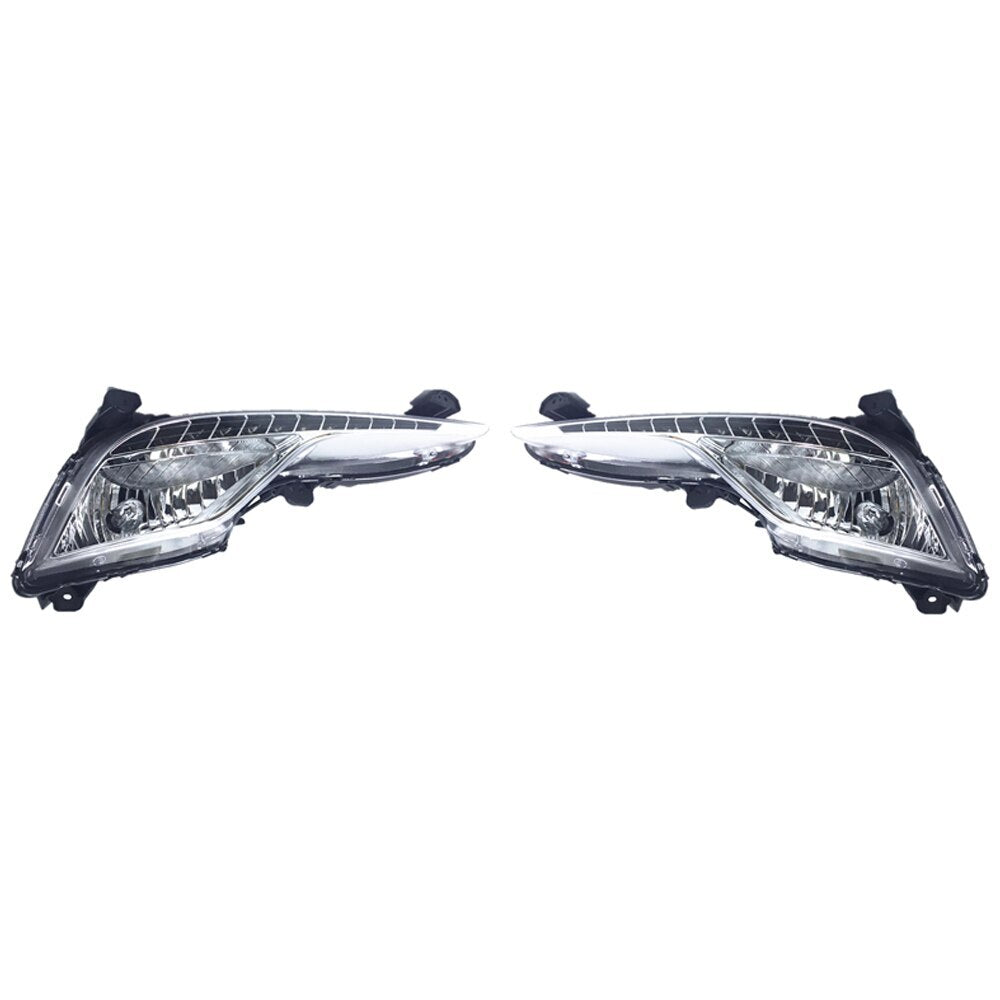 Left Fog Light Front Bumper Grille Signal Lamp for Hyundai Sonata MK8 2013-2015