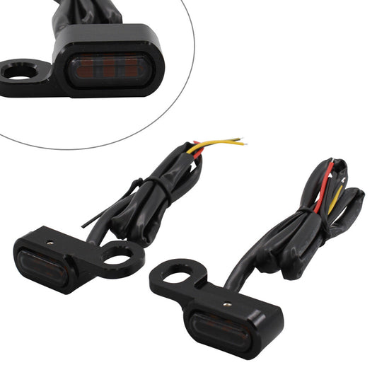 LED Front Turn Signal Light Run Indicator Lamp for BMW R18 Black Smoke Lens