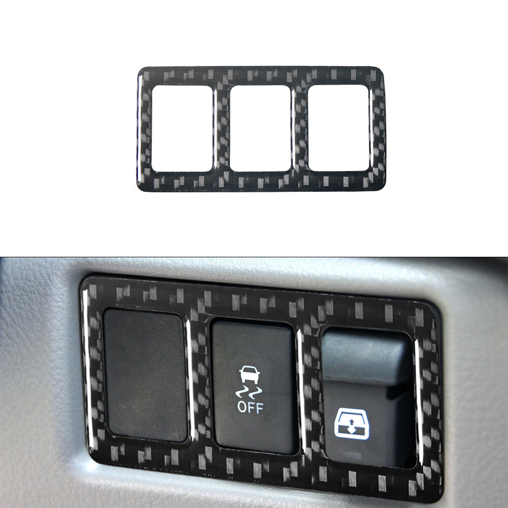 Steering Wheel Right Button Trim Cover Carbon Fibre for Toyota Tundra 2007-2013