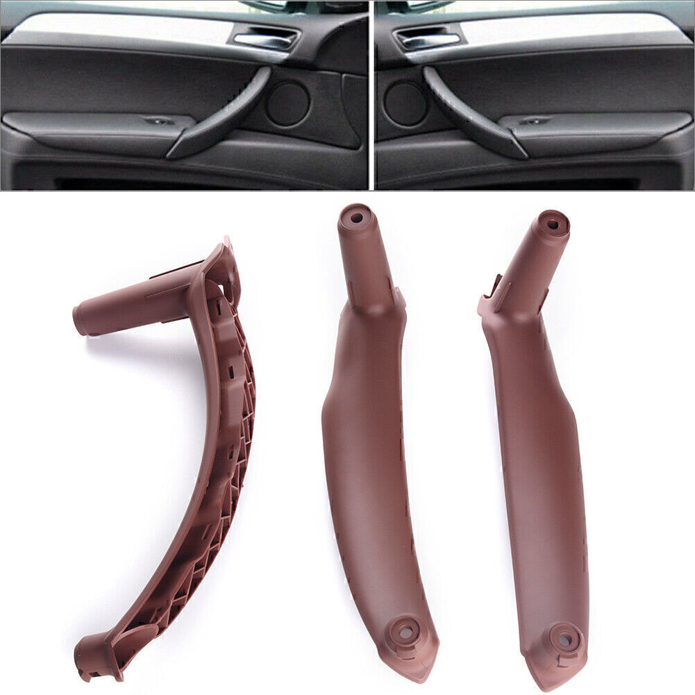 ABS Inner Door Panel Handle Pull Trim Cover Left Right for BMW E70 X5 Red Wine