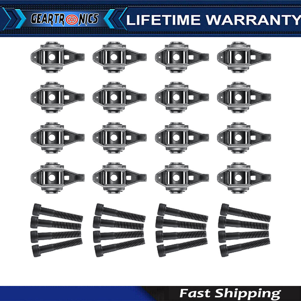 LS1 Rocker Arms with Upgraded Trunion Kit Installed fits 4.8 5.3 5.7 6.0 LS2 SY
