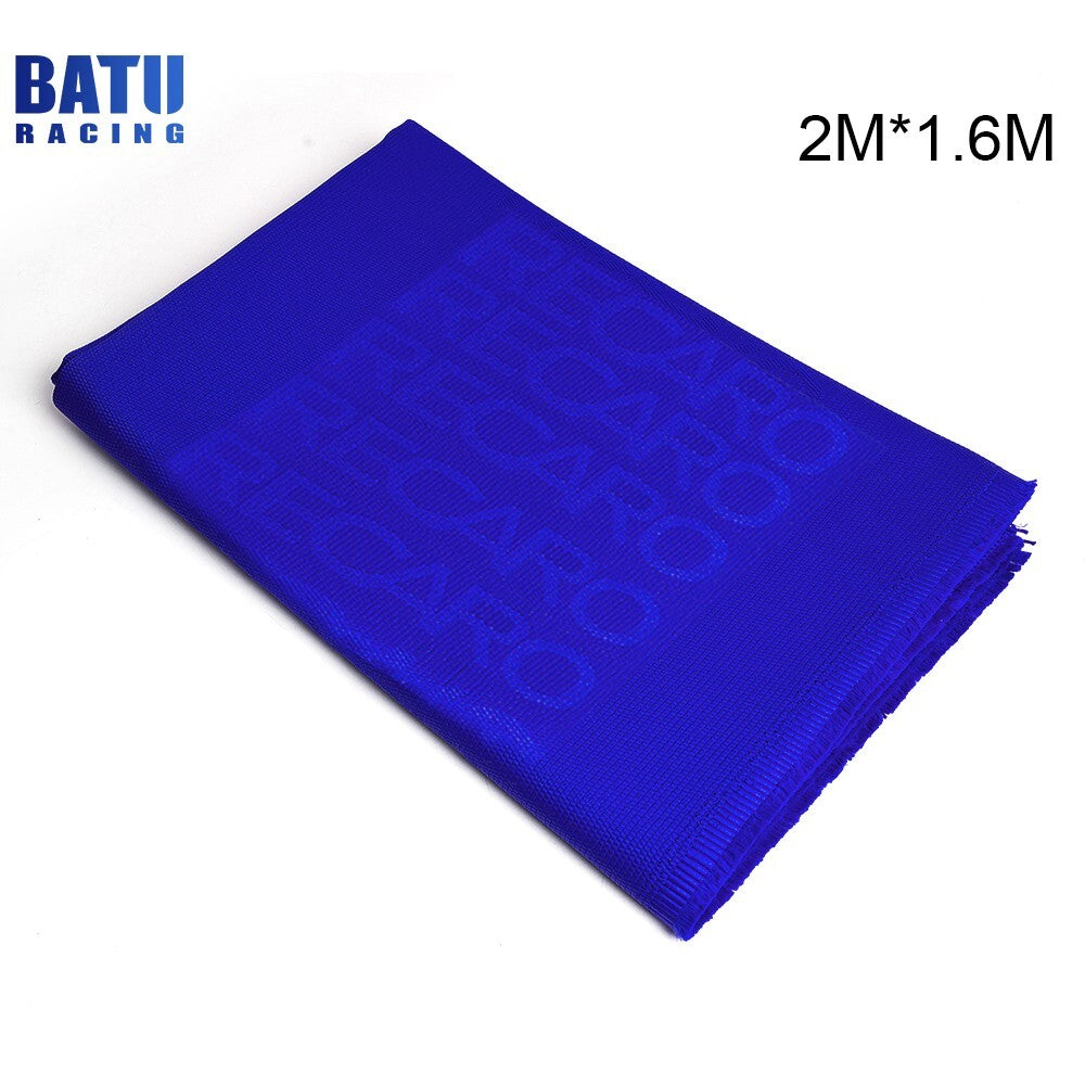 Blue 2M¡Á1.6M JDM Recaro Fabric Cloth For Car for Seat Panel Armrest Decoration DIY