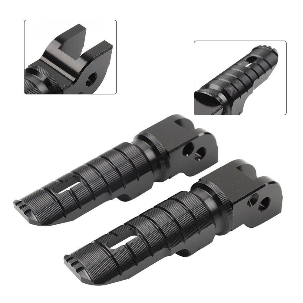 Black Passenger Rear Footrests Foot Peg for Ducati 696 08-14 796 11-14 M1100