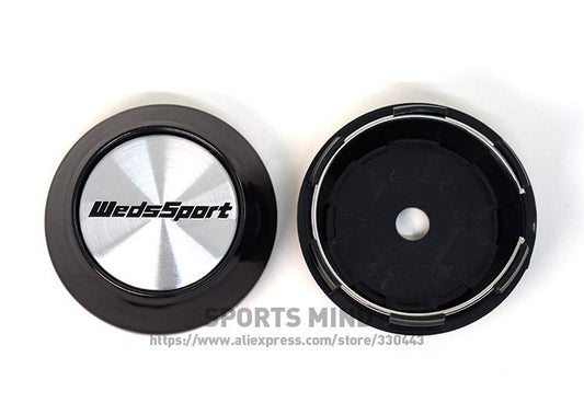 4x69mm WedsSport Silver Decal Wheel Center Cap Badge Rim Cap Hub Cap TE37