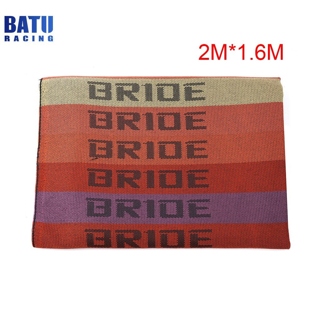 Orange 2M¡Á1.6M JDM BRIDE Fabric Cloth For Car for Seat Panel Armrest Decoration