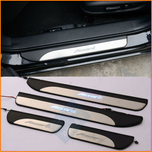 Accessories Illuminated LED Light Door Scuff Plate Guards for Honda CR-V 2014-17