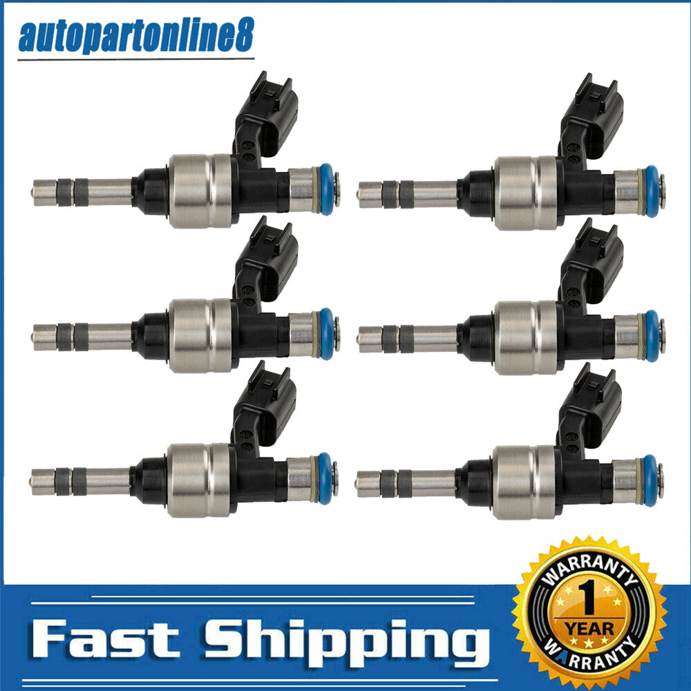 6PCS Fuel injectors 12634126 for Cadillac for Chevrolet for GMC for Buick 2012-2017 3.6L