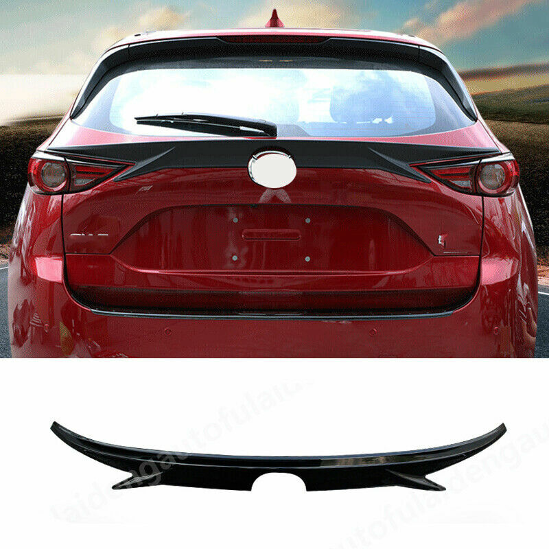 for Mazda CX-5 2017-2021 Black Rear Tail Gate Center Garnish Middle Wing Spoiler