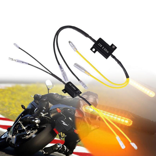4-Pack Universal Motorcycle Turn Signal Indicator LED Load Resistor Flashing Lights