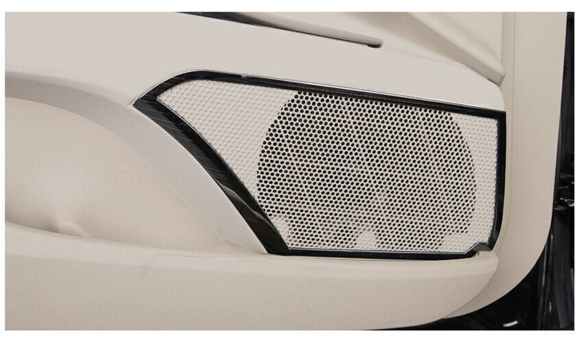 for Toyota for Camry 2018-2023 Black S.Steel Inner Door Speaker Sound Frame Trim 4X