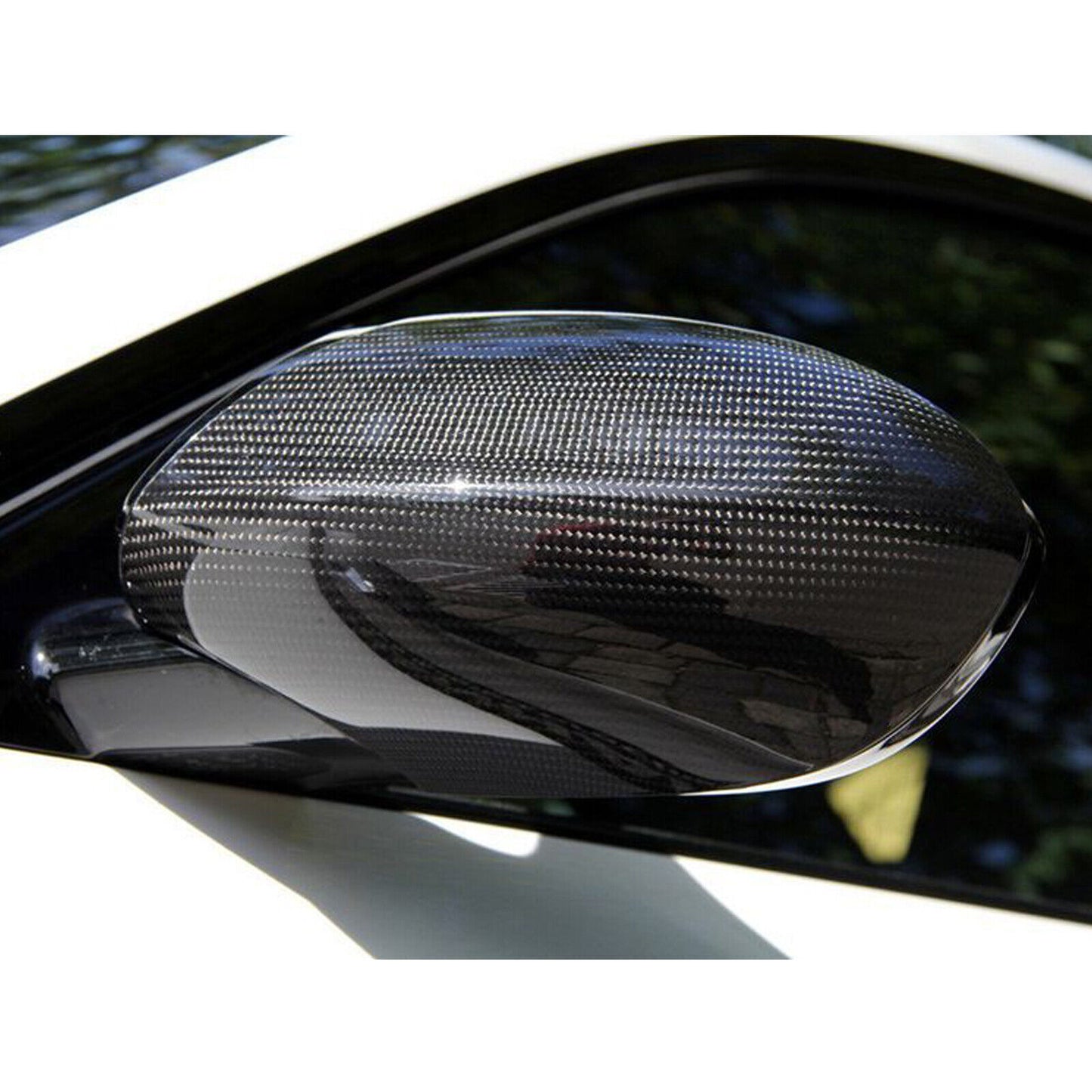 Carbon Fiber Side Mirror Cover Caps for BMW E93 M3 Convertible 2007-2014 2008