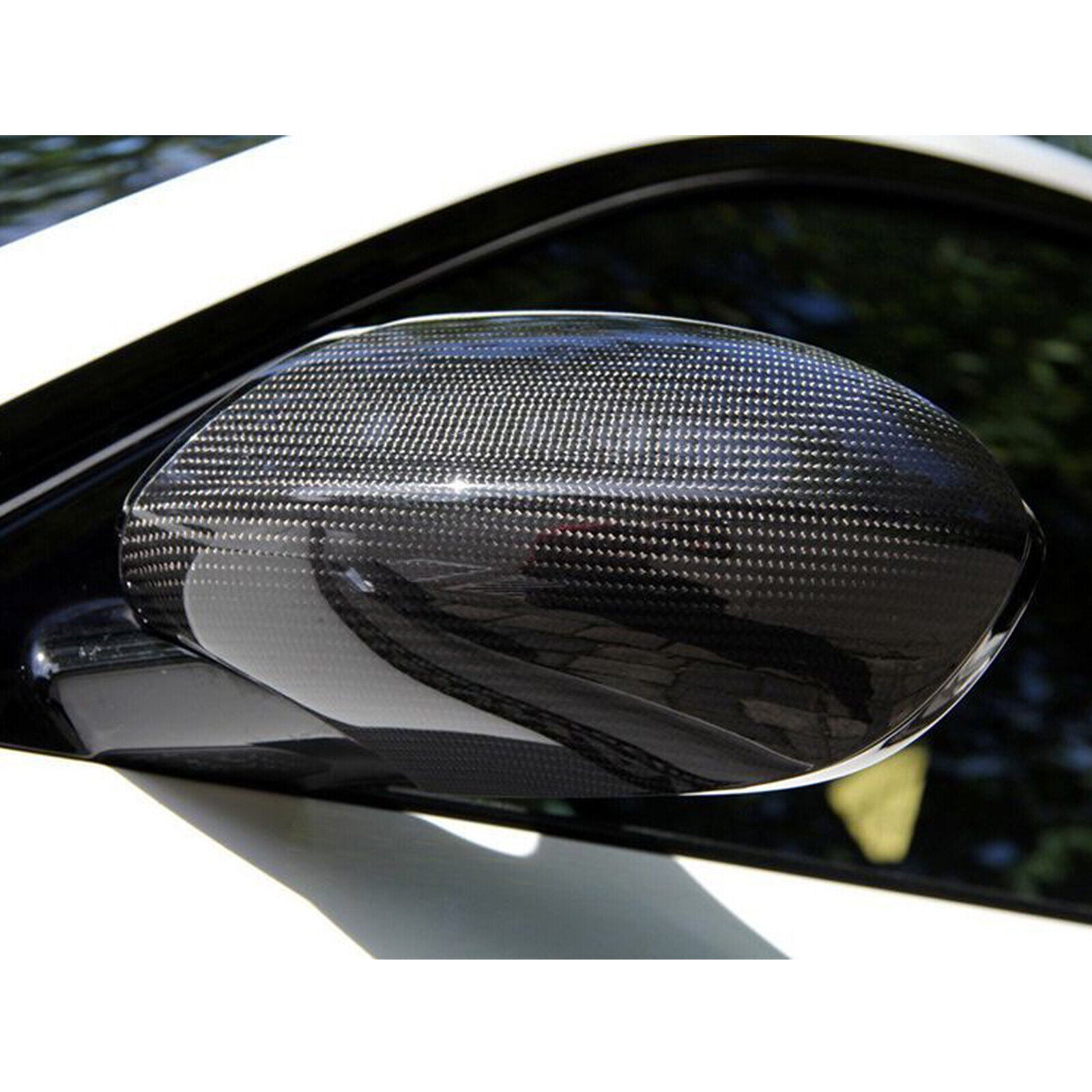Carbon Fiber Side Mirror Cover Caps for BMW E93 M3 Convertible 2007-2014 2008