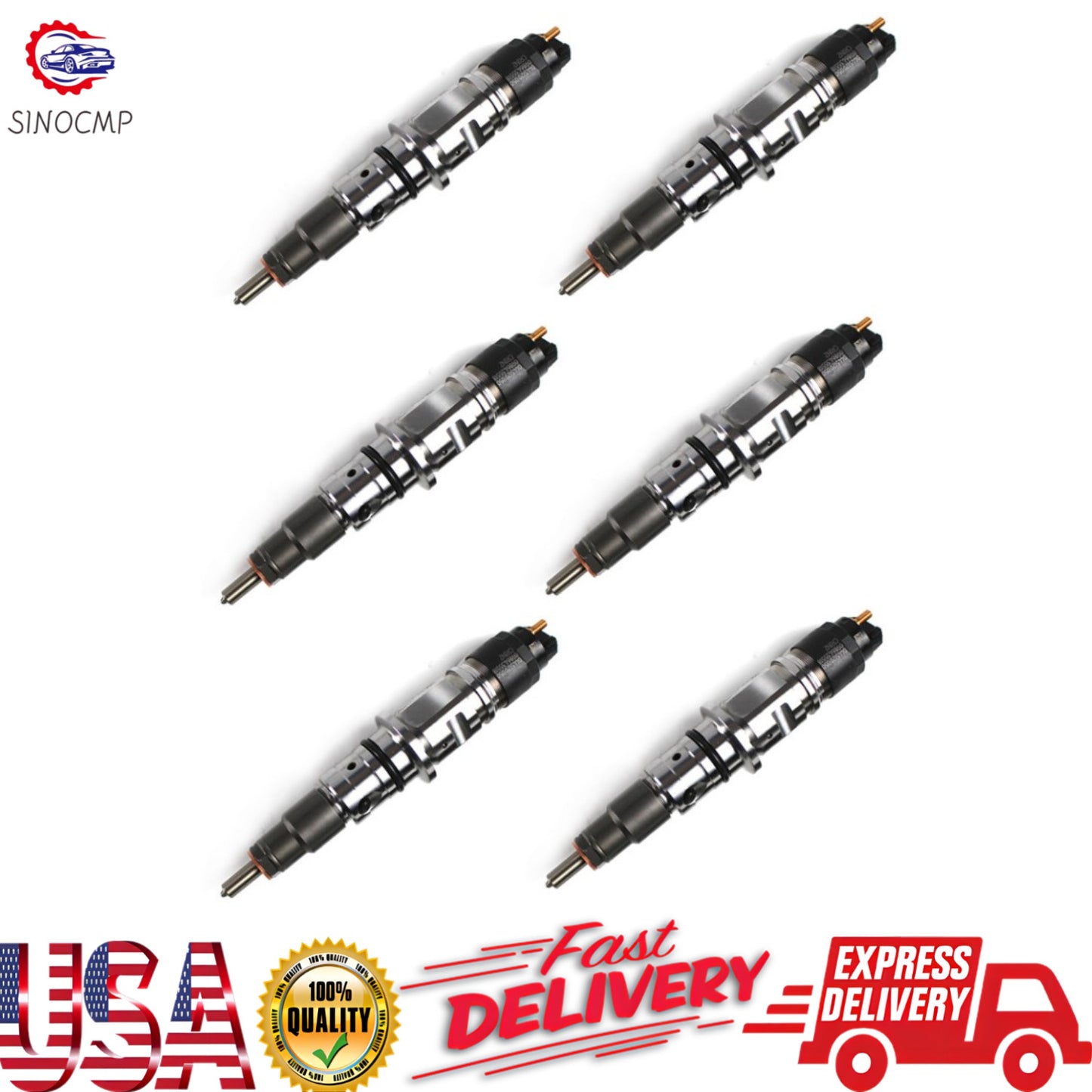 6x Diesel Fuel Injectors Fits for Dodge for Ram 2007-2012 2500/3500 Engine